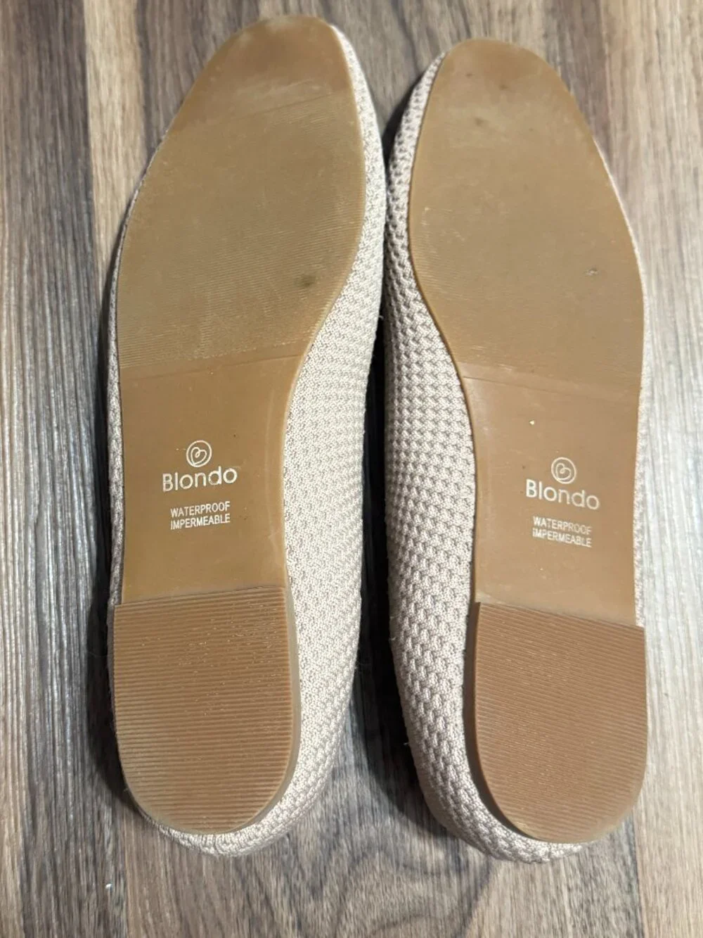 Blondo Brooklyn Women's Waterproof Knit Ballet Flats in Blush Pink Sz. 10M - Picture 5 of 5